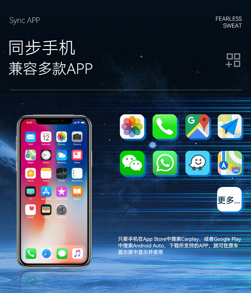 Cross-Border Wireless Carplay Adapter Smart Android Auto Car-Machine Connectivity Box 2-in-1 Carplay Box