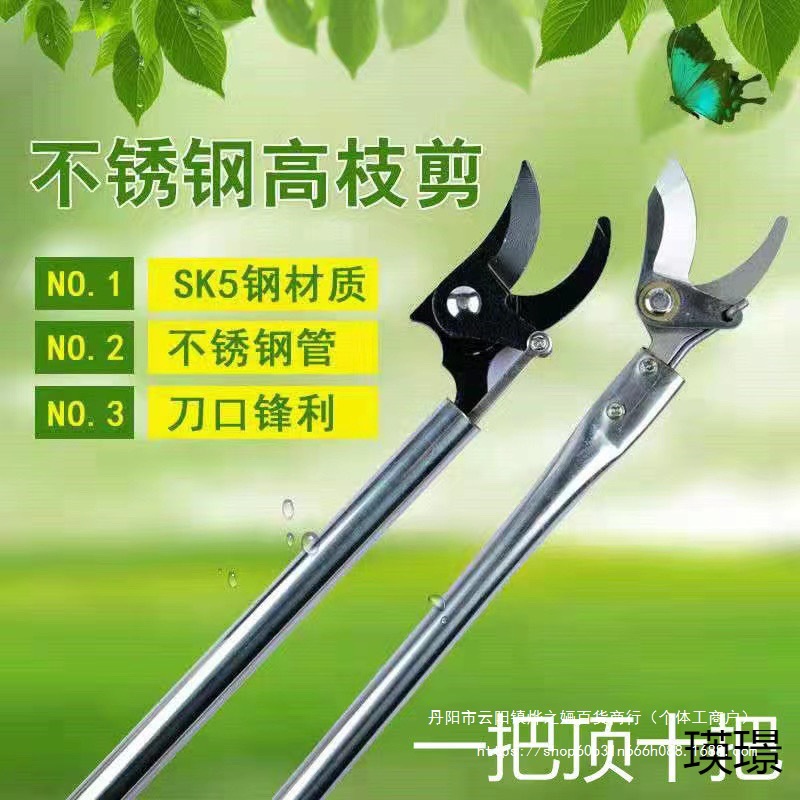槐花剪高枝剪修枝剪不锈钢修剪园林疏花稀果剪枝槐米加长杆高空剪