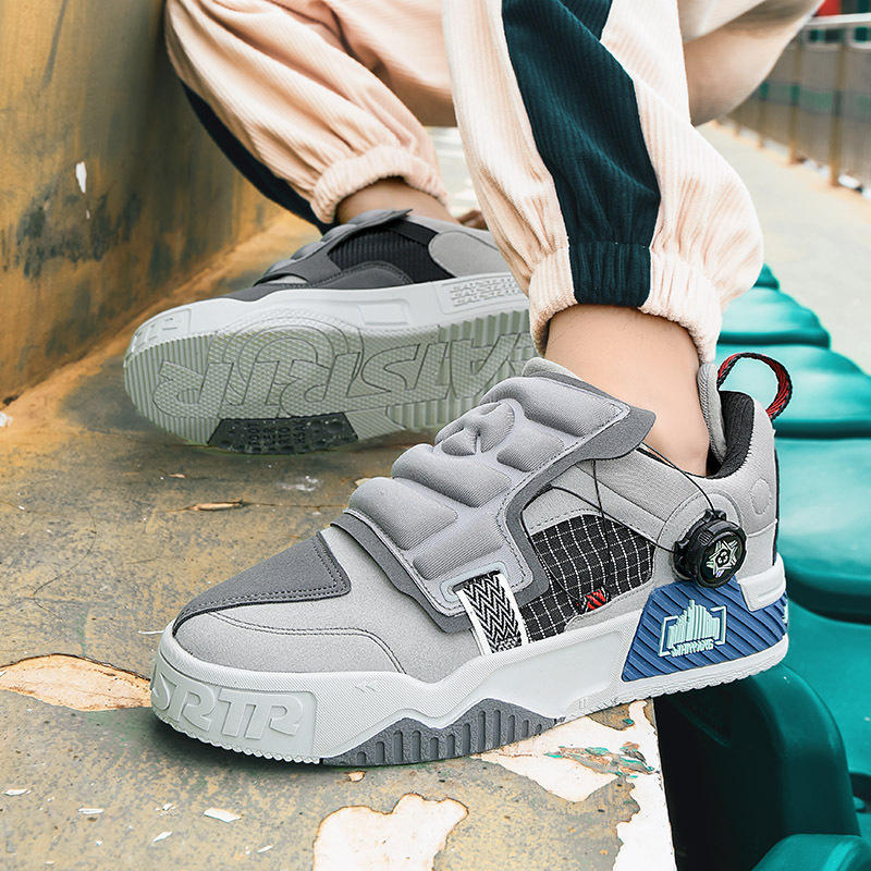 Europäische Station Neue Frühjahr Trend Turnschuhe Männer S Schwenk Schnalle Plattform Booster Casual Papa Schuhe Skate_voghion.com