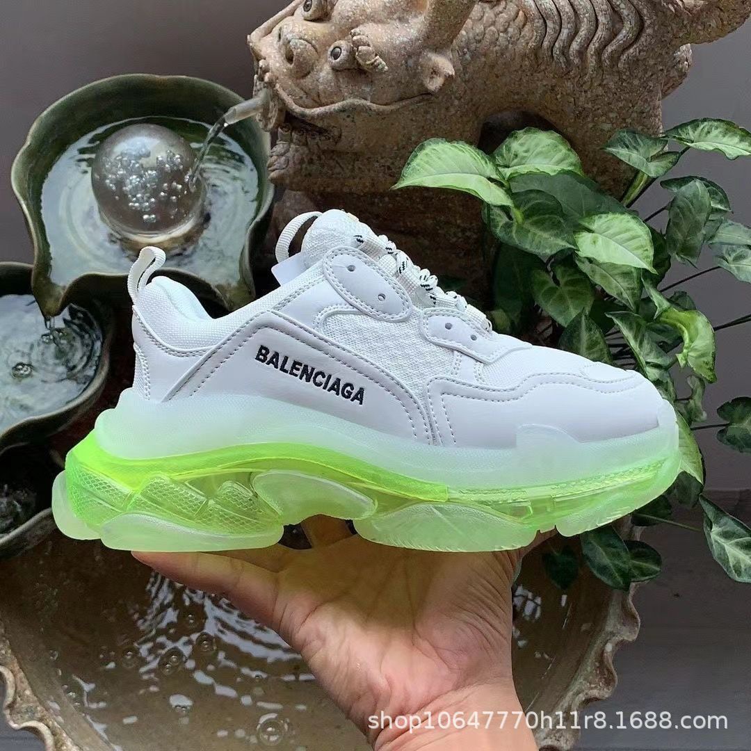 Putian Family Paris cojín de aire zapatos de papá tendencia retro zapatos de pareja hombres y mujeres zapatos deportivos casuales de suela gruesa