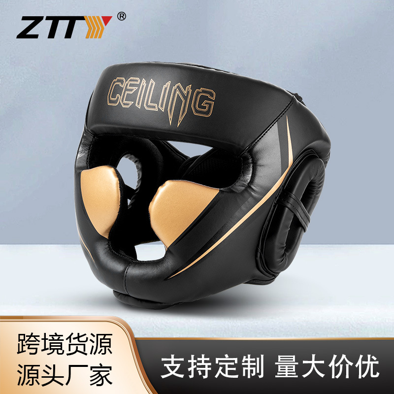 Ceiling Professional Boxing Head Protection Adult Training Sanda Head Protection Taekwondo Thai Fist Set Fighting Protective Gear