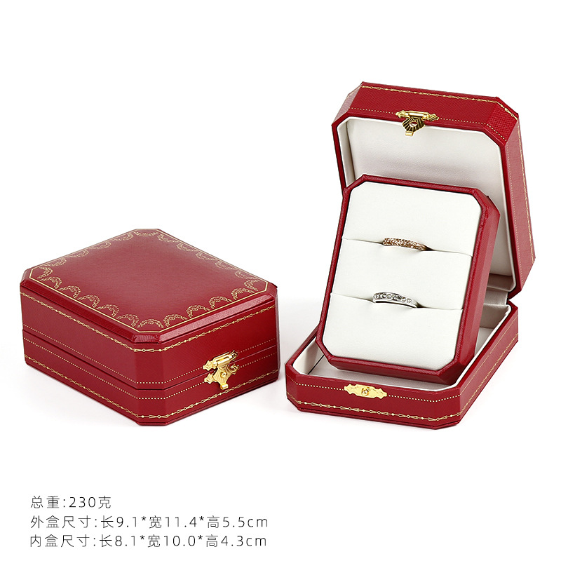ヨーロッパのジュエリーの包装箱八角形の指輪のイヤリングのペンダントの箱のアクセサリーの包装箱のカードの家の同じタイプのアクセサリーの箱の現物