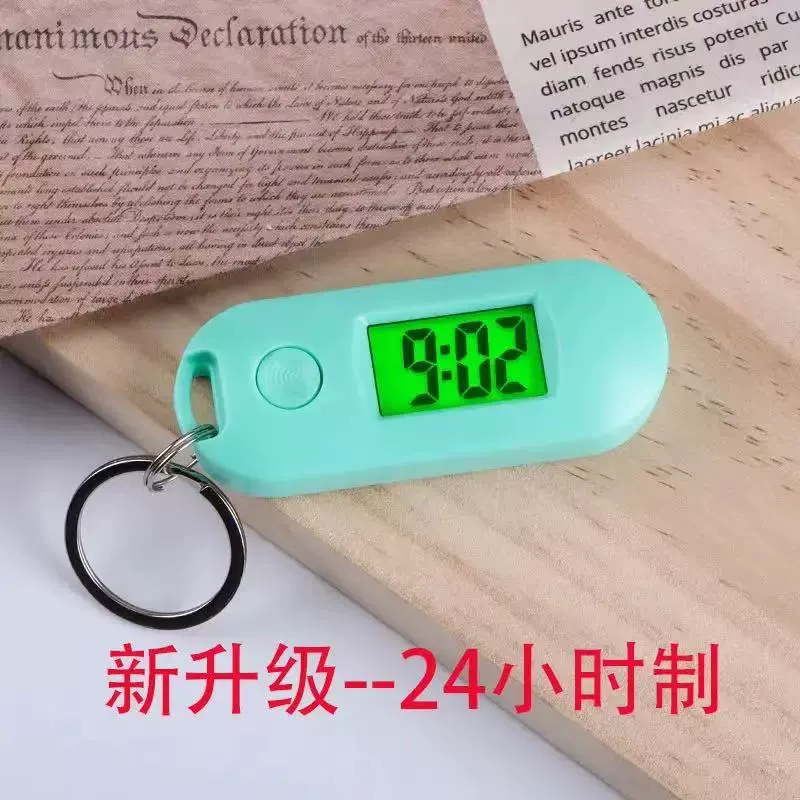 Electronic Pocket Watch, Unisex Compact Timer, 24‑Hour Display & Backlight, Giftable