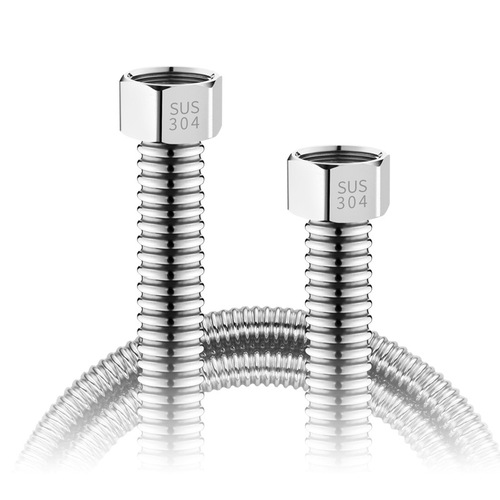 4-inch 304 stainless steel corrugated pipe burst water supply pipe hot water heater toilet bathroom kitchen metal inlet metal flexible hose