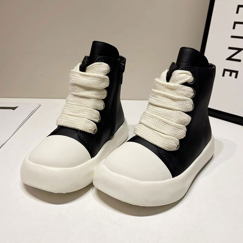 2024 Automne/Hiver Nouvelles Chaussures Édition Coréenne Enfants Street Explosion Short Marque Filles Mode Bottes Imperméables_voghion.com