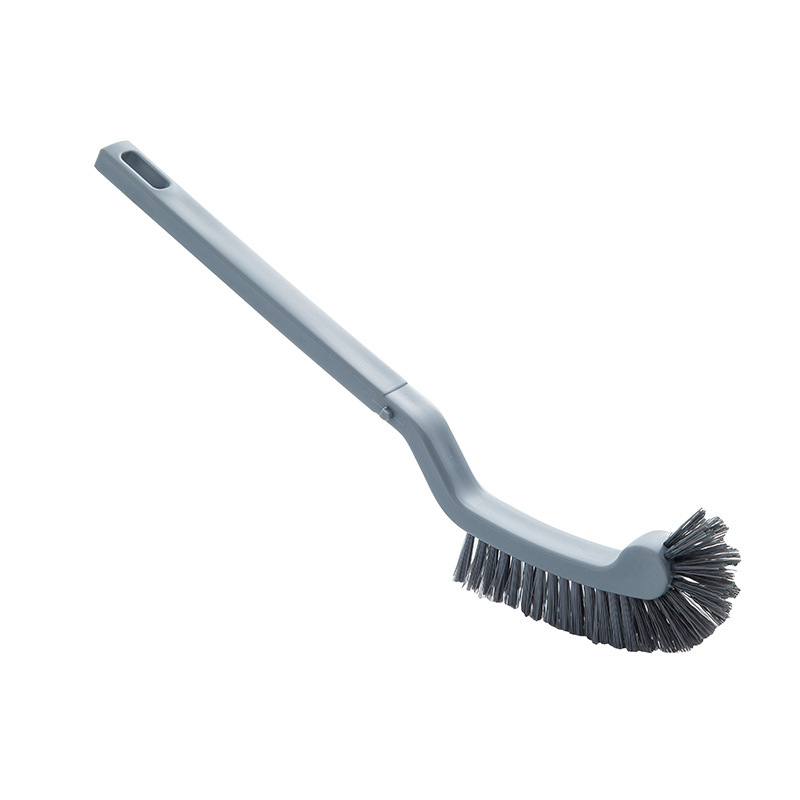 Long-handled Crevice Trash Can Brush, Minimalist Style, Integrated Brush For Bathroom And Toilet Cleaning_voghion.com