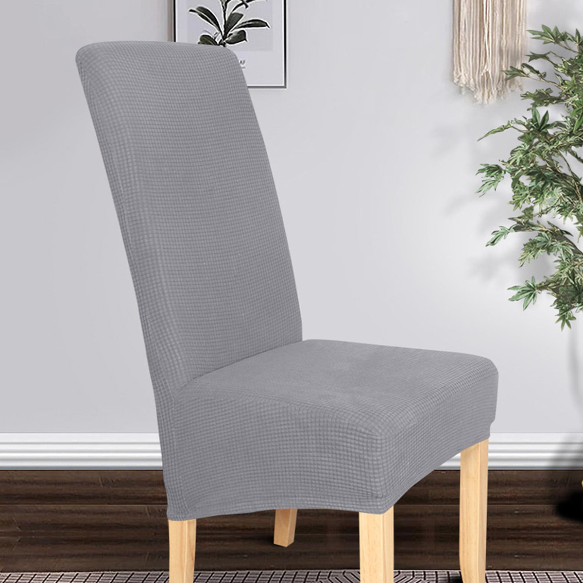 Transfronterizo al por mayor elástico agitado cubierta de silla de terciopelo general color sólido engrosado fábrica de cubierta de silla de restaurante hotel