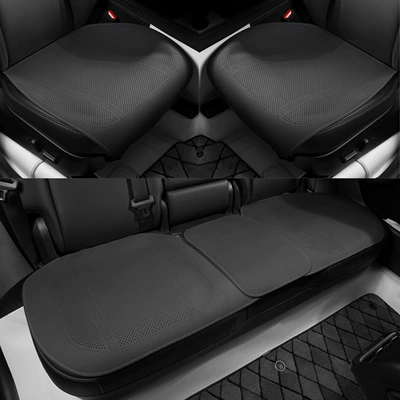 for All Seasons, Ventilated and: Seat cushion, seat cover - type-a-thin-padded-deerskin-noble-black-three-piece-suit