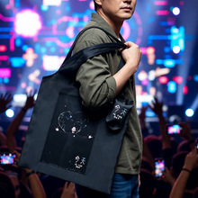 超市折叠袋环保袋演唱会应援手提袋购物袋物料diy创意展会礼品袋