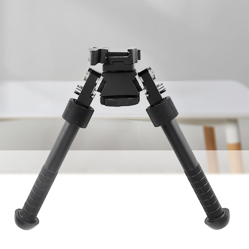 批发V8连体脚架6寸金属伸缩折叠快拆支架宽夹支撑战术脚架户外