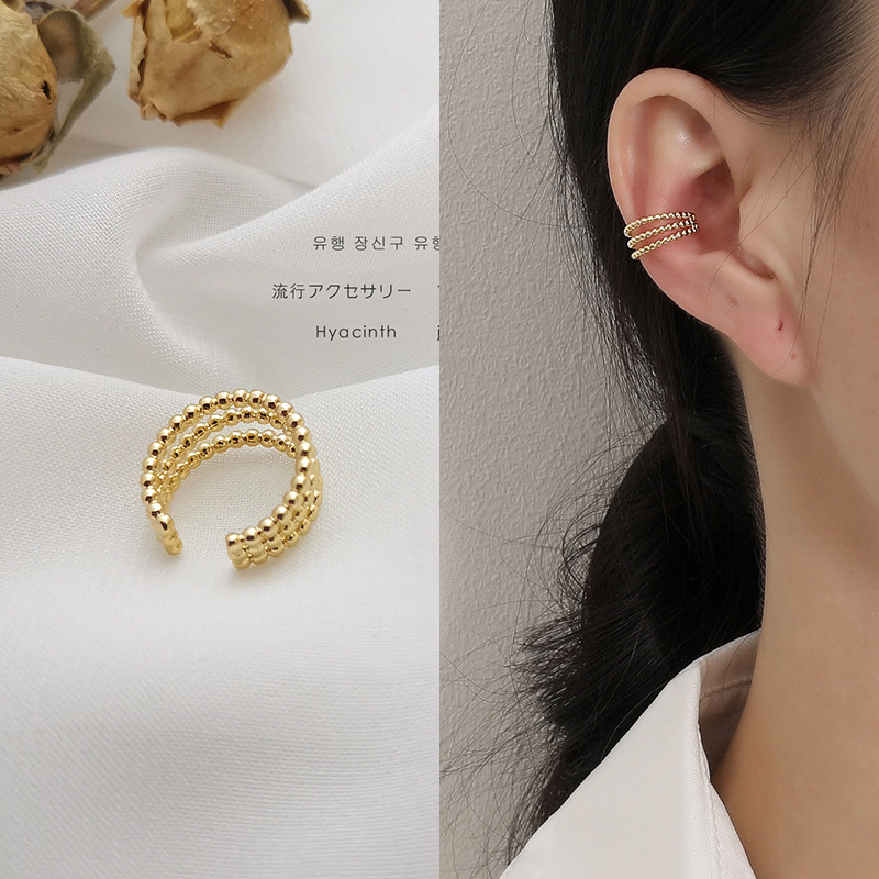 8g Weight Zircon Inlay Material Ear Studs Classification 1 Piece Quantity Daily Occasion Copper Material U Shape Pattern Women'S Gender Plating Design Fashion Style Fashion U Shape Copper Plating Zircon Women's Ear Studs 1 Piece 30