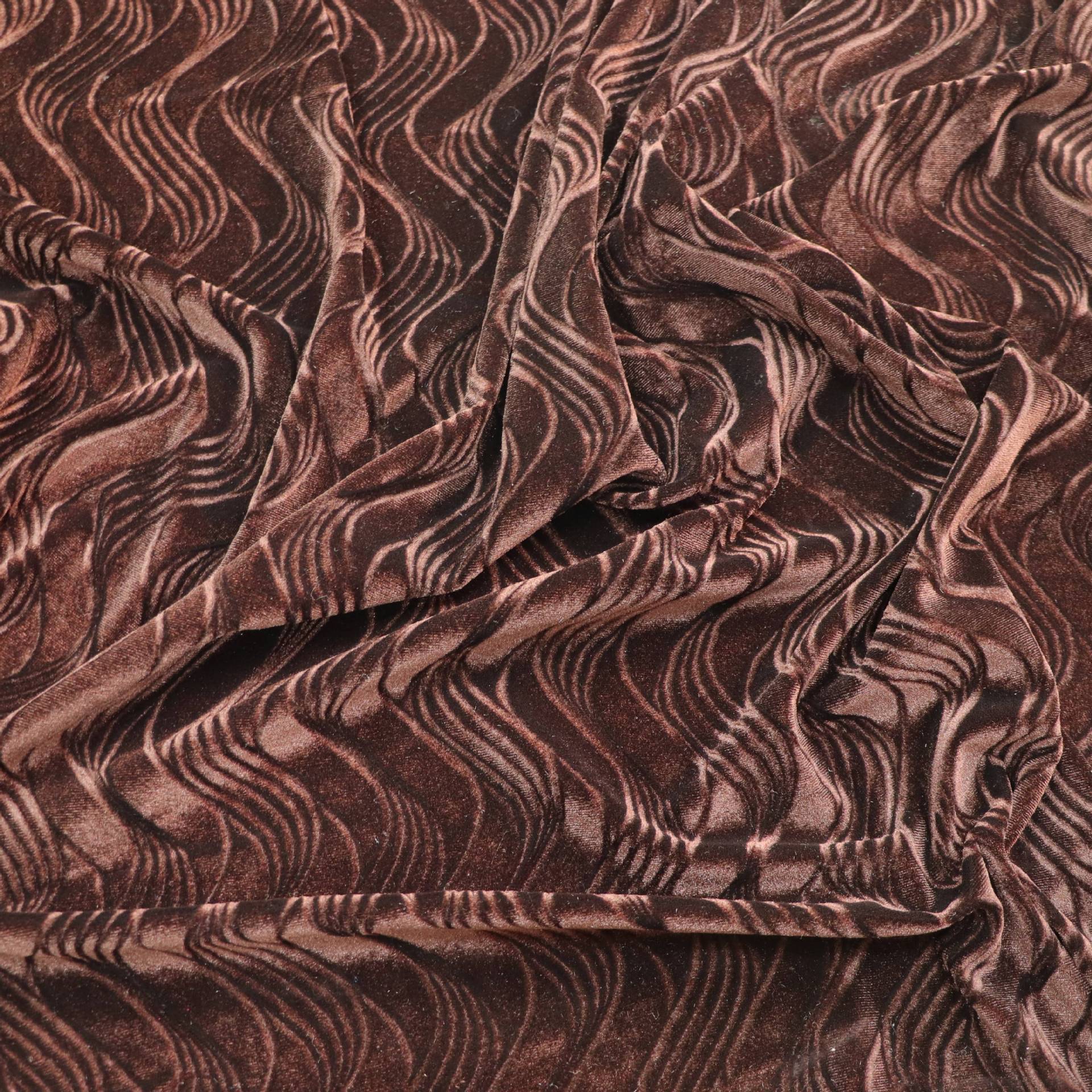 Ks Korean Velvet Jinsirong Warp Velvet fabric Embossing FOUNTAINS fashion skirt full dress Fabric