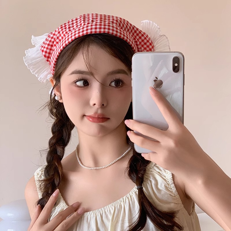 Naza con pañuelo de encaje para mujeres verano delgado toalla triangular blanca frente al mar bufandas de seda correa de cabello toallas cuadradas franceses