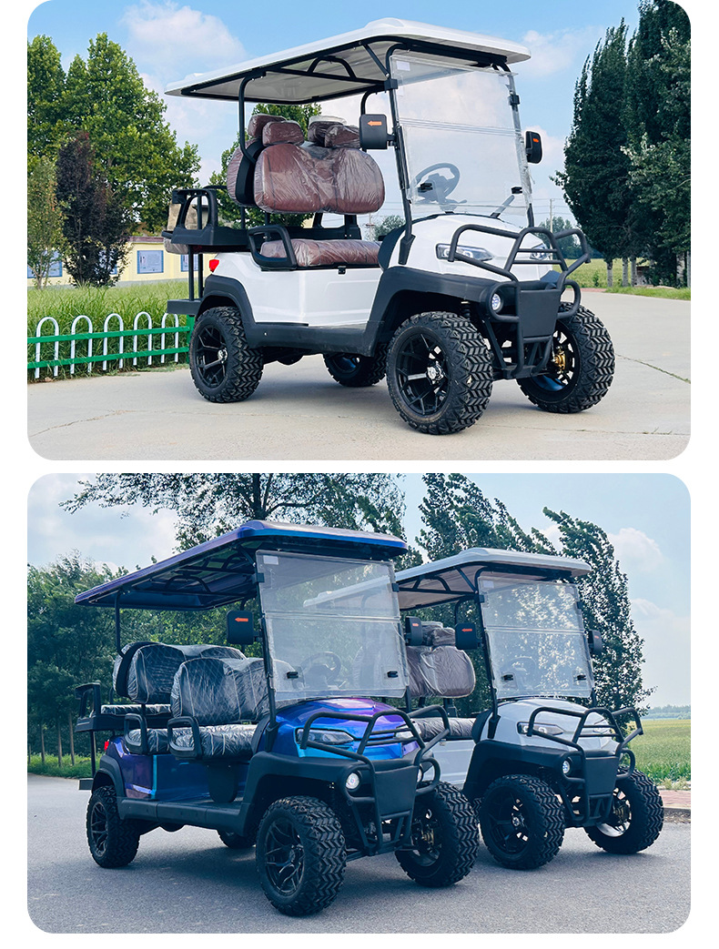 Electric Golf Carts, Sightseeing Vehicles, Tourist Vehicles for Scenic Spots, Hotel Reception Vehicles, Golf Course Off-Road Patrol Vehicles, Export Quality
