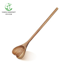 跨境相思木爱心勺木质日式餐具厨具木勺不规则形状爱心形状木勺