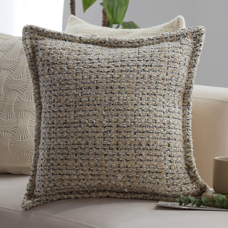 Luz de lujo de alto nivel sofá almohada de soporte suave almohada modelo de hotel almohada de ventana flotante almohada de cabello