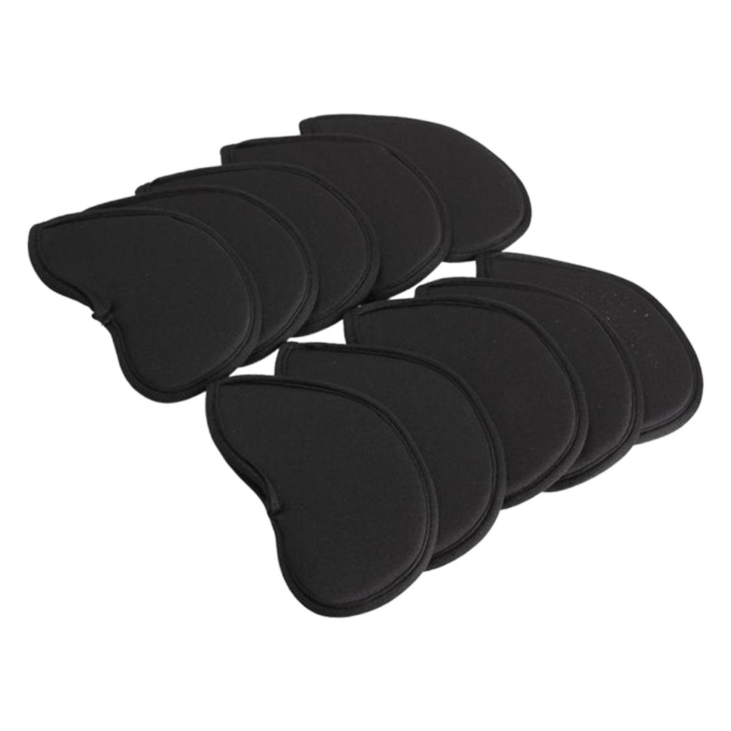 Cubierta protectora del Club de Golf engrosada 10 cubierta protectora del club con cubierta de la cabeza del club digital simple cubierta protectora de la barra de hierro