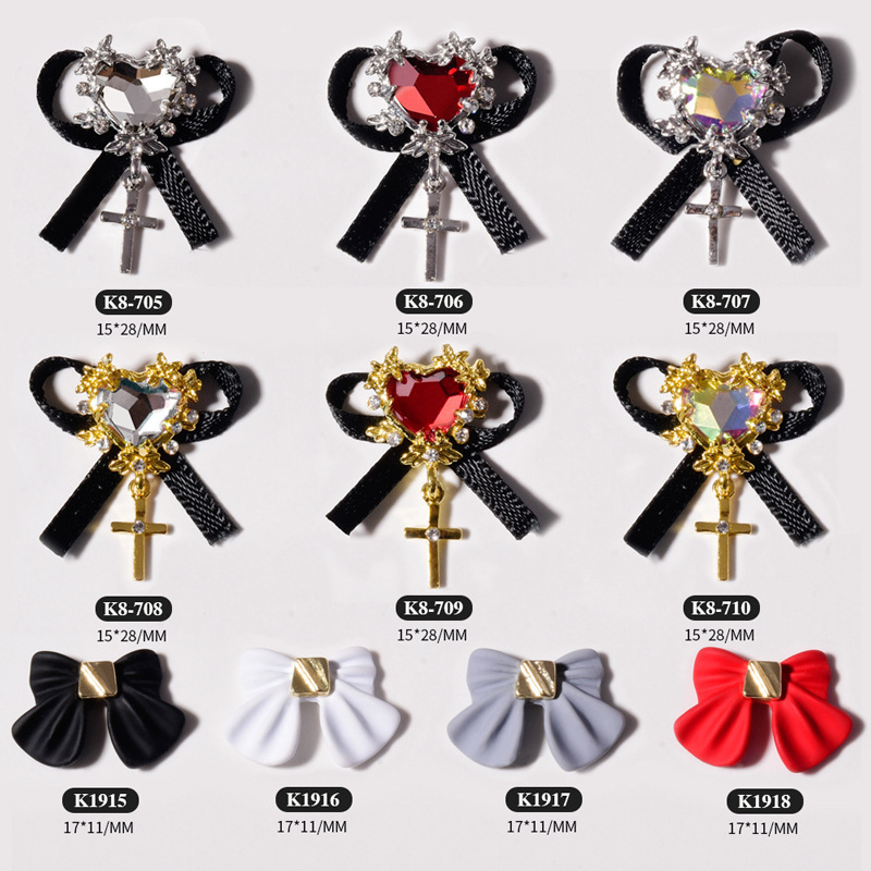 New Nail Art Alloy Accessories Bowknot Heart-Shaped Nail Rhinestones 2026 Bridal Nail Rhinestones Nail Decoration Sequins Wholesale New Nail Art Alloy Accessories Bowknot Heart-Shaped Nail Rhinestones 2026 Bridal Nail Rhinestones Nail Decoration Sequins Wholesale