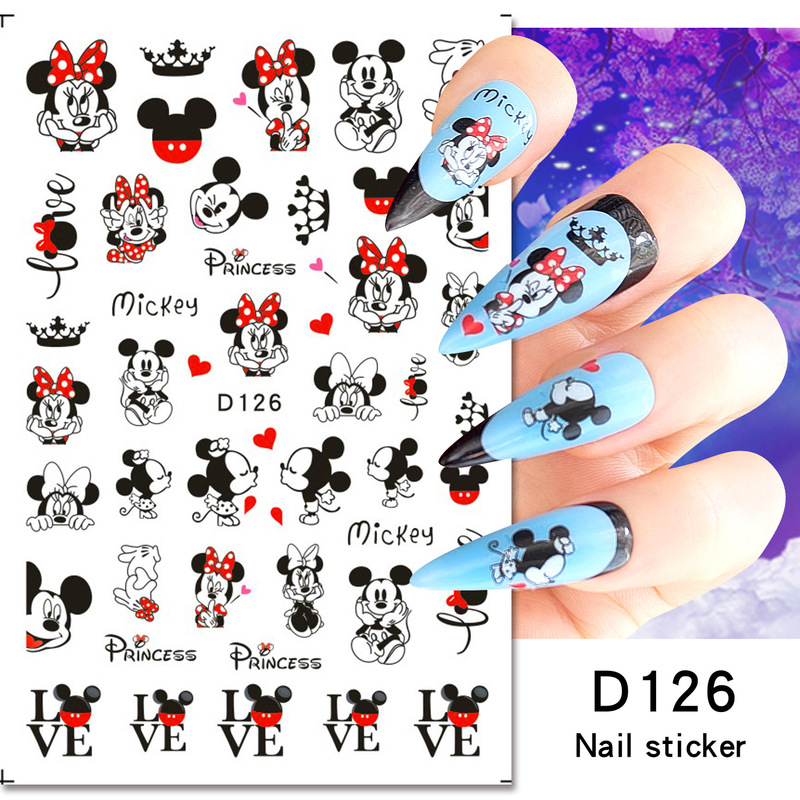 Cartoon Cute Mickey Mouse Nail Art Sticker Waterproof Lasting Children's Bonus Sticker Adhesive Mickey Nail Art Sticker Cartoon Cute Mickey Mouse Nail Art Sticker Waterproof Lasting Children's Bonus Sticker Adhesive Mickey Nail Art Sticker