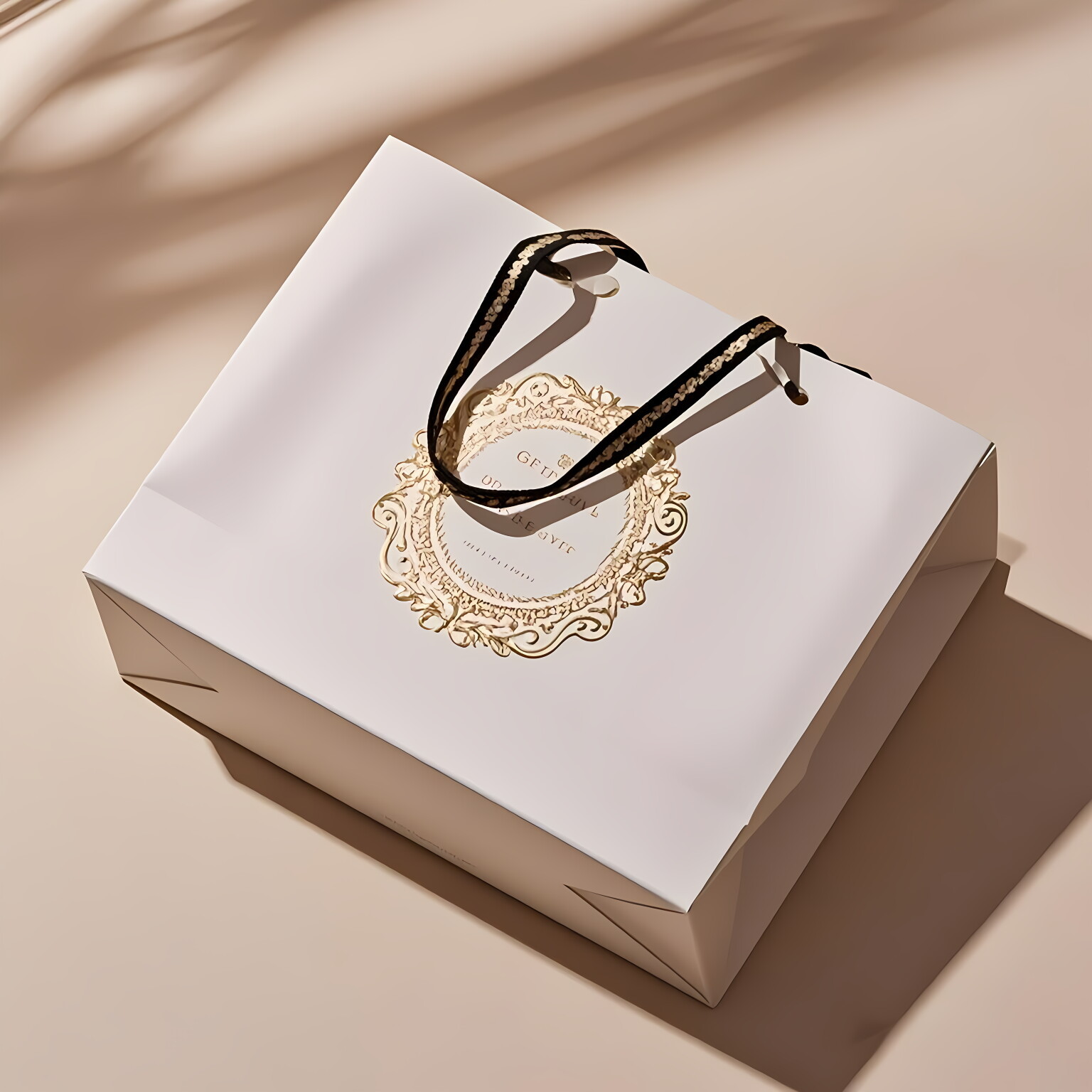 高级感手提袋包装袋手提小礼品袋子星空烫银生日礼物盒