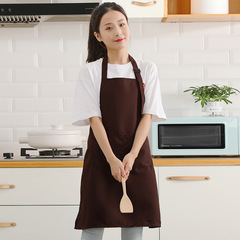 Wholesale printed LOGO water-resistant and oil-proof kitchen cooking apron, household summer thin breathable oil-resistant workwear