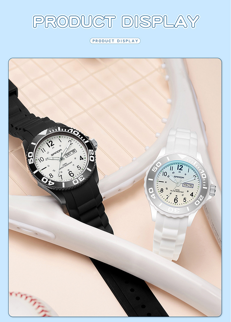 75g Weight Tempered Glass Mirror Material Silica Gel Strap Material Watch Classification Casual Geometric Buckle Quartz Women's Watches