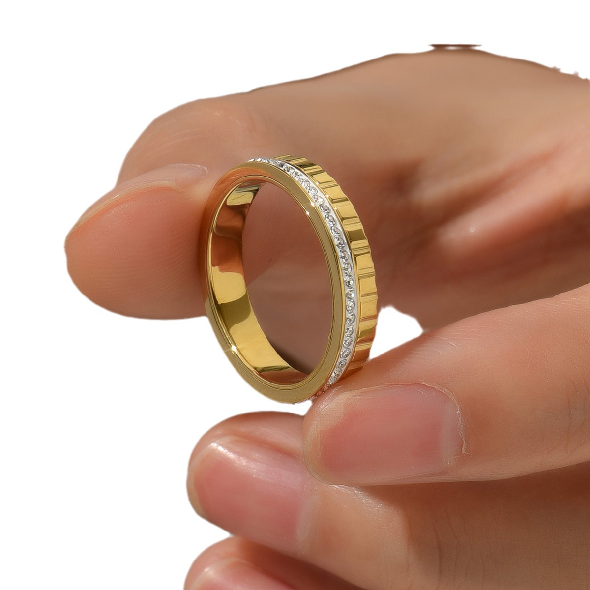 新商品のシングルドリルの金色の真空金メッキの高級感があります。