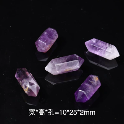 Zərgərlik ara hissələri: DIY Bracelet Necklace Bracelet - no-12-double-pointed-amethystvarious-sizes