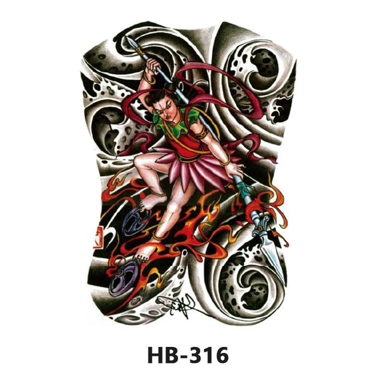 Nuevo color impermeable tatuaje calcomanía brazo medio brazo completo tatuaje pegatina fábrica directa al por mayor entrega tatuaje