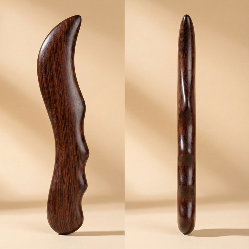 Sandalwood Gua Sha Knife Wooden Scraping Massage Tool Full Body Back Meridian Board specifications