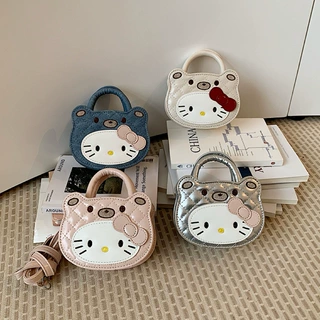 韩系可爱少女心kitty猫单肩包女百搭亲子时尚通勤出游手提斜挎包