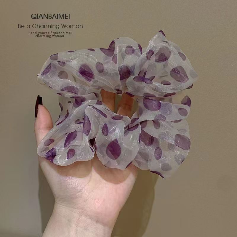 Cuerda para el cabello de intestino grueso retro francés para mujer, satén de alta gama, cuerda para el cabello coreana, cuerda para el cabello Mori, accesorios para el cabello, tocado grande