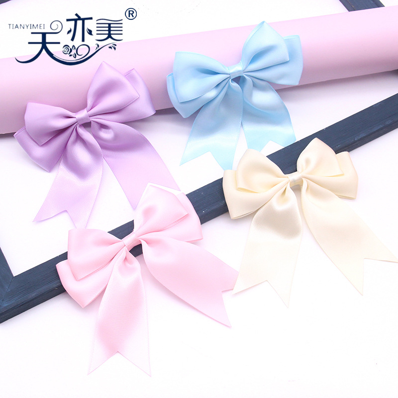 Tianyi Mei cinta de poliéster de cola de Milano arco grande 10cm tamaño de doble capa de embalaje de regalo arco de cinta