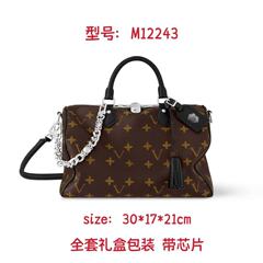新款手提包经典老花斜挎包speedy枕头包时尚单肩包大容量女包驴家