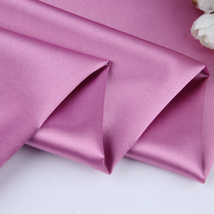 加厚仿真絲面料 色丁彈力有光面料  婚紗禮服旗袍漢服連衣裙面料