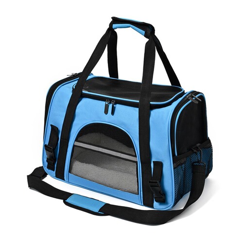 Pet Outdoor Handheld Backpack Portable Crossbody Pet Bag for Cats and Dogs, Foldable Cat Bag with Fur Pads, Breathable Cat Backpack