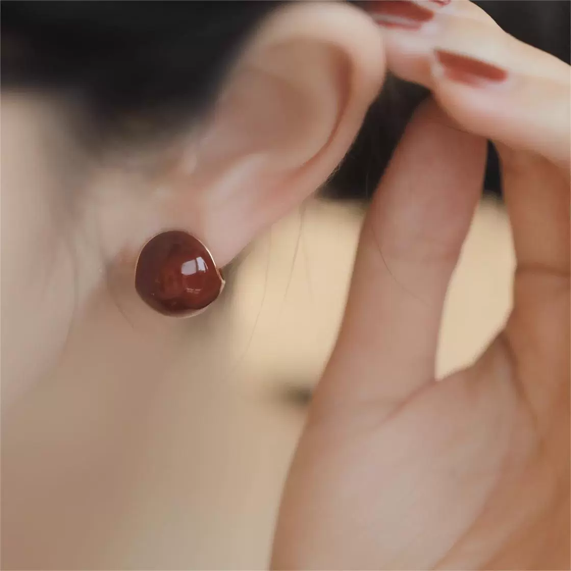 Mosquito coil, ear clips, retro earrings, no pierced ears