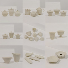 墨己草木灰茶具合集功夫茶具家用茶壶盖碗主人杯茶杯公杯壶承茶杯