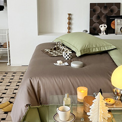 New pure cotton four-piece set 100 count Xinjiang long-staple cotton quilt cover bed sheet and fitted sheet double set four-piece wholesale