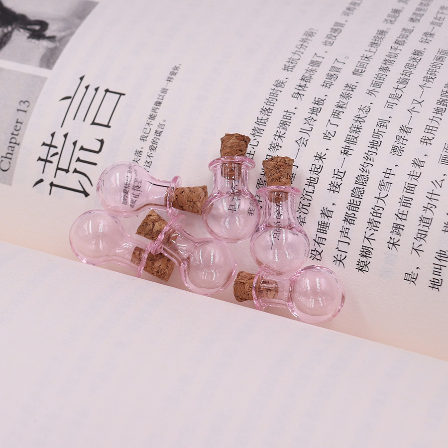 5g Weight Ornaments Jewelry Making Type 2.5-3CM Jewelry Making Size Drift bottle Classification 1 Piece Quantity Wooden plug, Glass Material Geometric Pattern Simple Style Style 1 Piece 2.5-3CM Wooden Plug Glass Geometric Drift Bottle 12