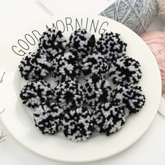 Custom-dyed colorful high-elastic plush balls DIY polyester plush ball children's toy accessories shoe hat multi-color plush balls