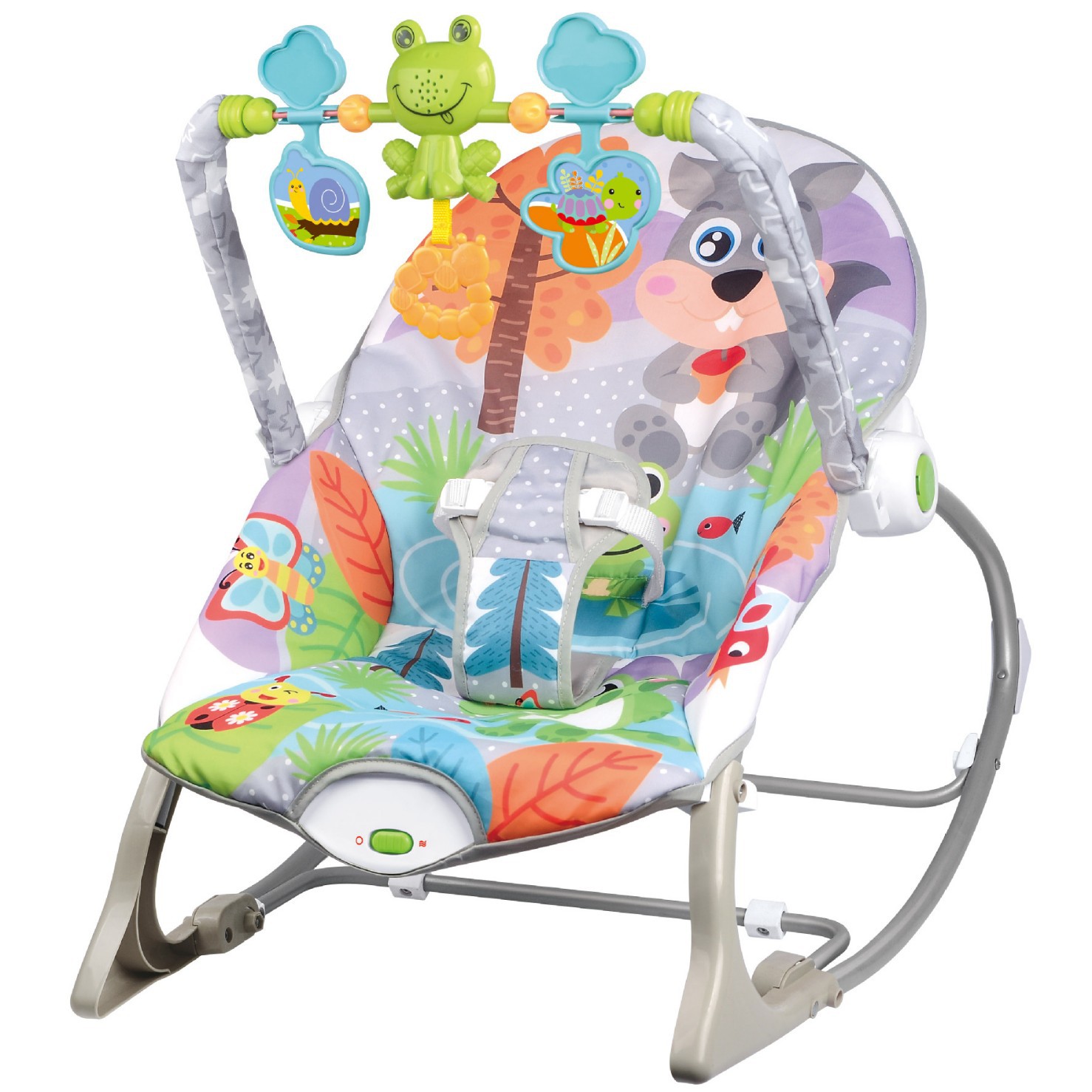 Baby Electric Rocking Chair, Jumping Chair, Multifunctional Music to Sleep, Vibration Soothing Cradle Bed, Baby Bouncing Chair