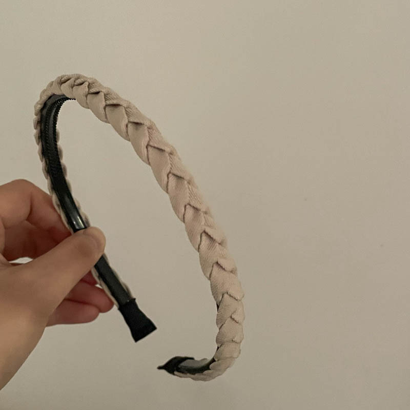 Diadema superior de cráneo alto Diadema de fragancia pequeña negra de alta calidad Diadema de estilo perla coreana arco simple cueva para el cabello accesorios para el cabello femenino