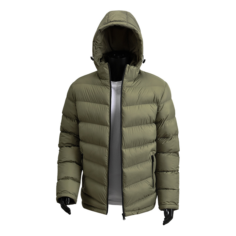 Padded Jacket Men's Loose Hooded Padded Jacket Casual Padded Jacket Men's Jacket_voghion.com