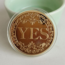 决策币把玩币魔术硬币幸运币YES/NO纪念币金银币金属工艺品外国币