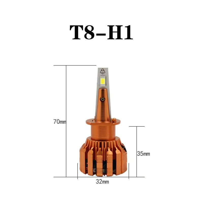 T8 H4 Far-Closing One-LED Auto Headlight H4 Renovación y actualización no destructiva