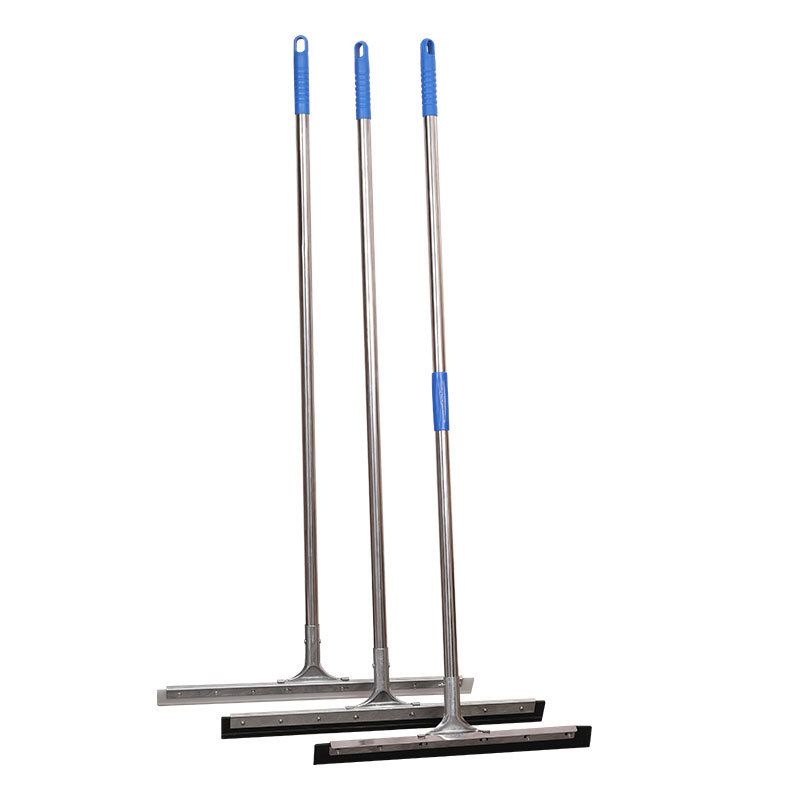 Limpiaparabrisas raspador de suelo varilla de acero inoxidable limpiaparabrisas de silicona cortador raspador de agua azulejo raspador de baño piso