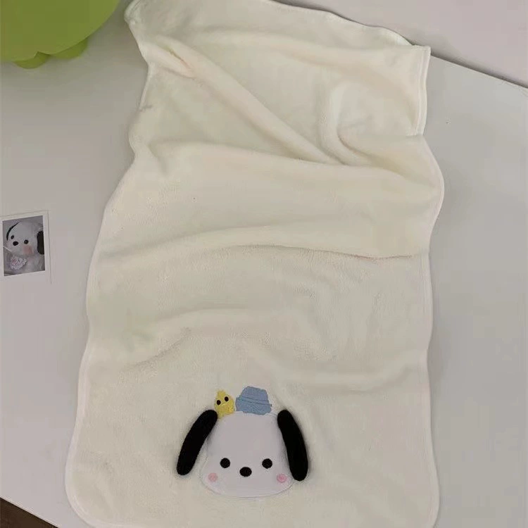 Коралловое флисовое полотенце для лица 35×75 см, быстрое высыхание, увеличенная плотность, высокая влагопоглощаемость