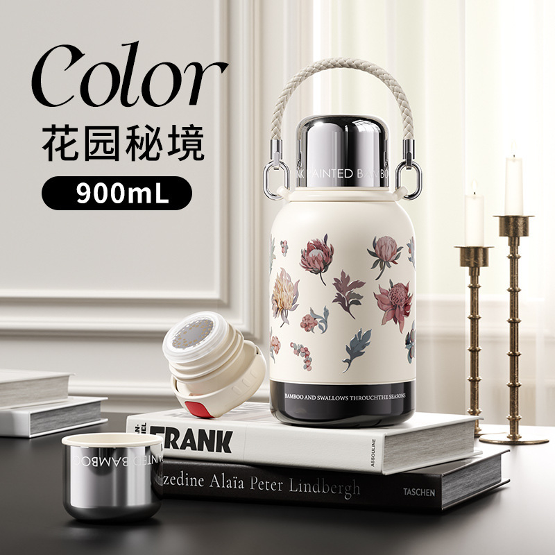 GOOM保温杯女生25新款家用高颜值大号大容量礼物外带儿童便携水壶|undefined