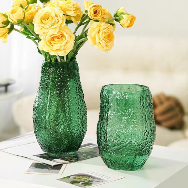 Modern Northern European style simple glass vase transparent water…